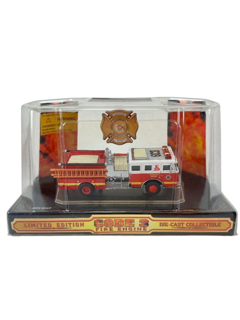 Code 3 Fire Engine Die Cast Model Philadelphia Fire Dept 1:64